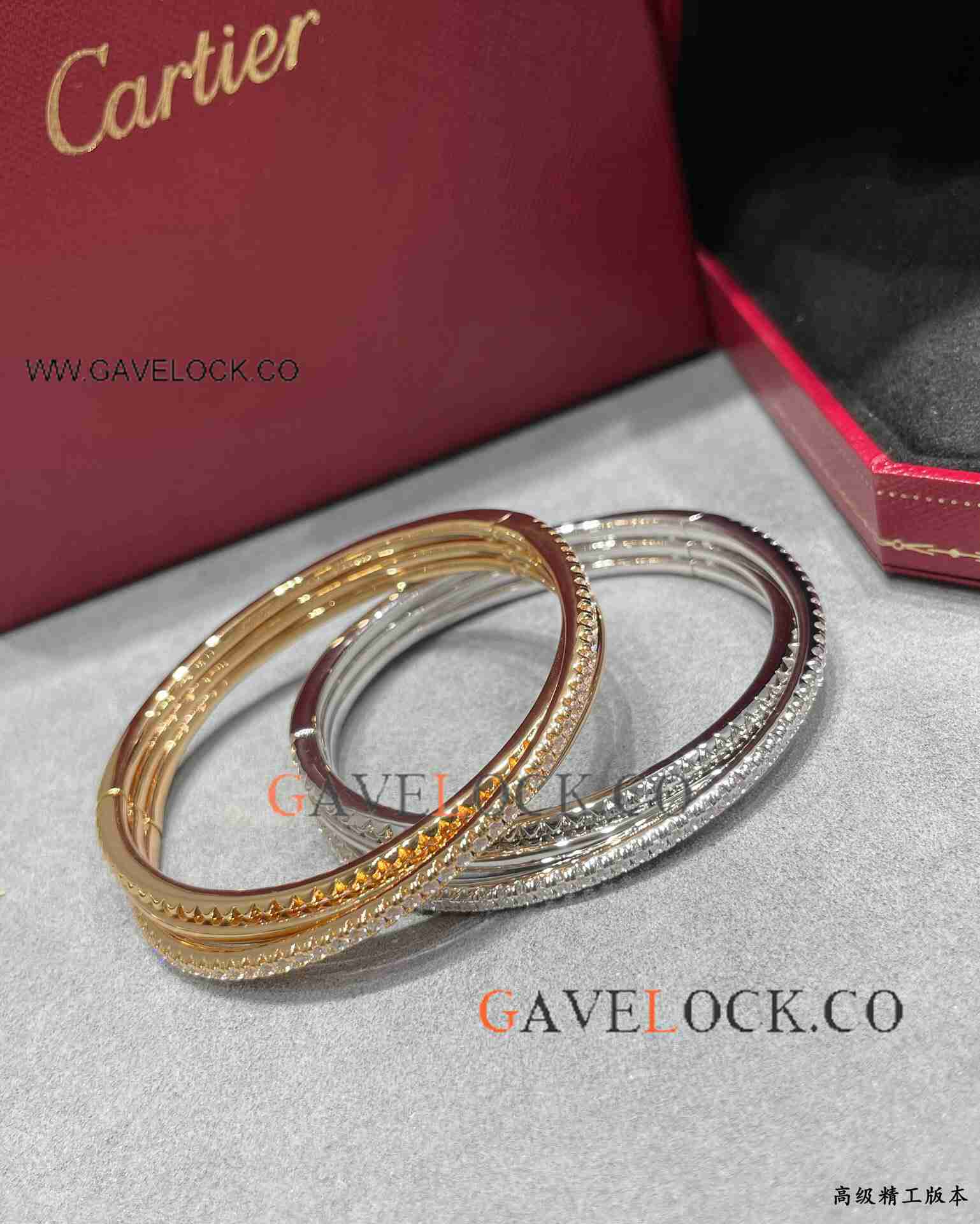 New Replica Cartier Trinity de Bangle Diamonds-set